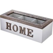 ШКАТУЛКА ДЛЯ ЧАЯ С 3 СЕКЦИЯМИ КОЛЛЕКЦИЯ «HOME» 23*10,5*8 СМ (КОР=24 ШТ.)