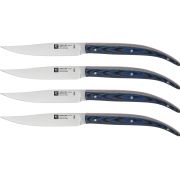 Набор стейковых ножей 4 пр. ZWILLING, с рукояткой из голубой микарты